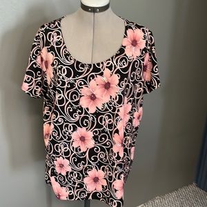 Pink and black shirt